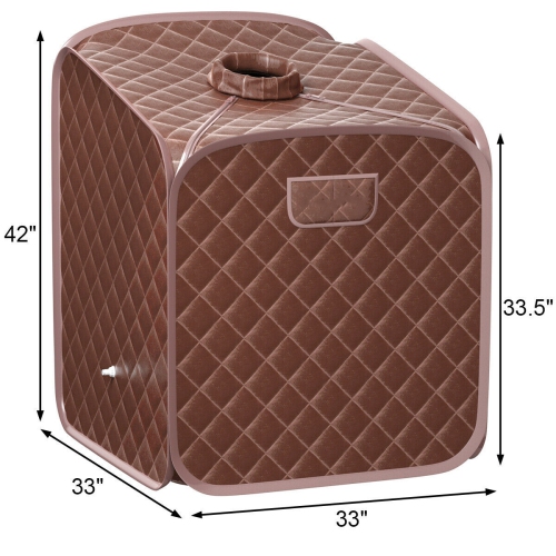 Portable Folding Steam Sauna Spa for Home Use with Zipper and Remote Control