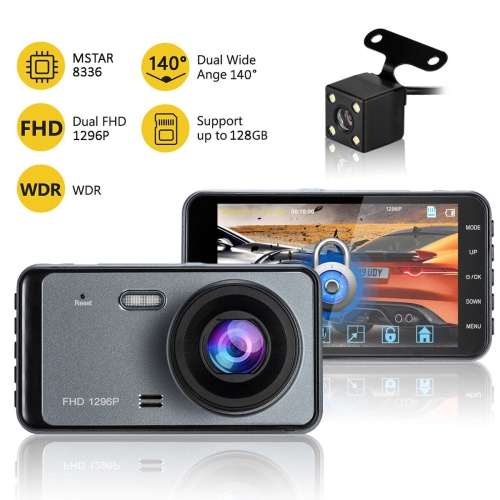 YELLOW-PRICE  1296P HD Car Dashboard Camera Front And Rear - Super Night Vision, G-Sensor, Wdr