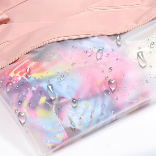 Women Dry Wet Separated Gym Bag with Shoes Compartment for Sport & Travel, Pink