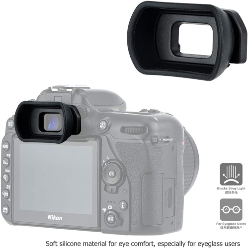 Kiwifotos Long Soft Viewfinder Eyecup Eyepiece for Nikon D750 D780 D610 D600 D7500 D7200 D7100 D7000 D5200 D5100 D5000 D3500 D3400 D3300 D3200 D3100