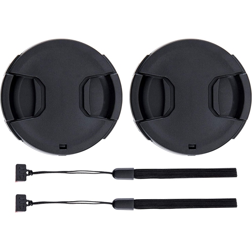 55mm Front Lens Cap Cover with Deluxe Cap Keeper for Nikon D3400 D3500 D5600 D7500 with Kit Lens AF-P 18-55mm for Sony A7 A7II A7III A7IV with Kit