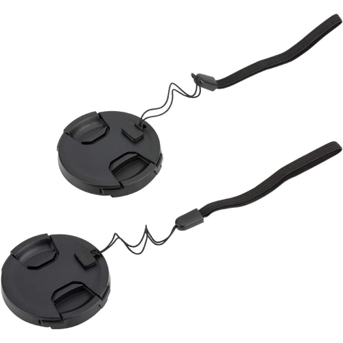 55mm Front Lens Cap Cover with Deluxe Cap Keeper for Nikon D3400 D3500 D5600 D7500 with Kit Lens AF-P 18-55mm for Sony A7 A7II A7III A7IV with Kit