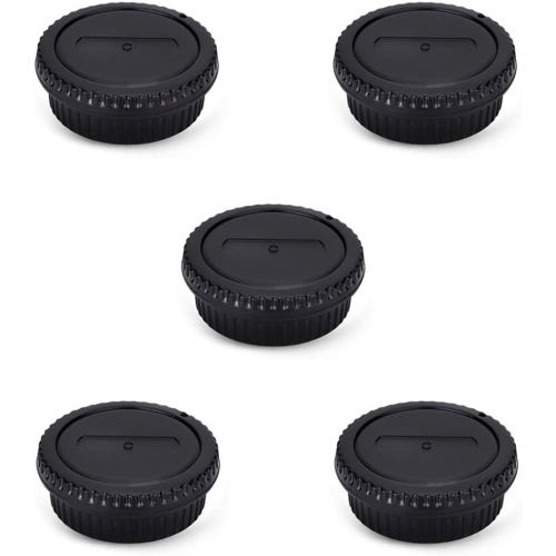 Rear Lens Cap & Body Cap Cover Set for Canon EF EF-S Mount Camera 90D 80D 77D 70D T8i T7 T7i T6 T6i T5i SL3 SL2 7D Mark II 6D Mark II 5D Mark IV 1Dx