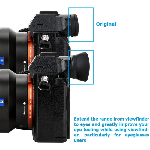 Soft Silicon Camera Viewfinder Eyecup Eyepiece Eyeshade for Sony A7RIV A7RIII A7III A7SII A7RII A7II A7S A7R A7 A9II A9 A58 A99II Eye Cup Protector