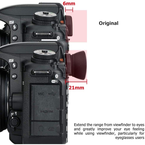 Soft Silicon Camera Viewfinder Eyecup Eyepiece Eyeshade for Nikon D780 D750 D610 D600 D7500 D7200 D7100 D7000 D5600 D5500 D5300 D5200 D5100 D5000