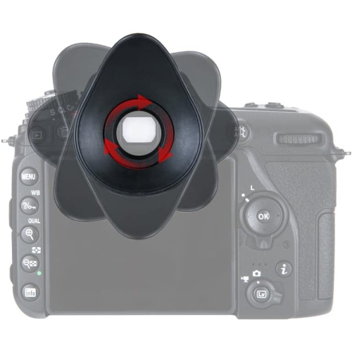 2 Types Eyecup Eyepiece Viewfinder for Nikon D780 D750 D610 D3500 D3400 D3300 D5600 D5500 D7500 D7200, 360° Rotatable Oval Design + Original Eyeshade