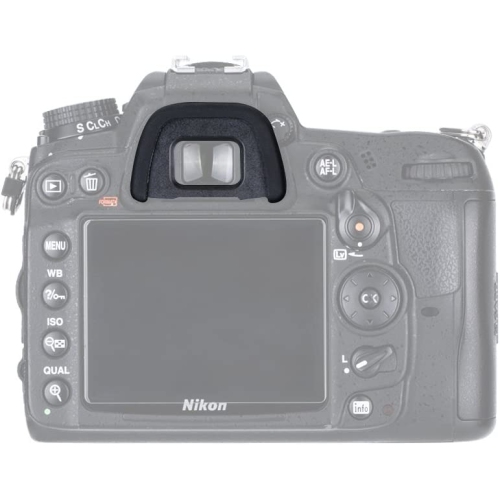 2 Types Eyecup Eyepiece Viewfinder for Nikon D780 D750 D610 D3500 D3400 D3300 D5600 D5500 D7500 D7200, 360° Rotatable Oval Design + Original Eyeshade