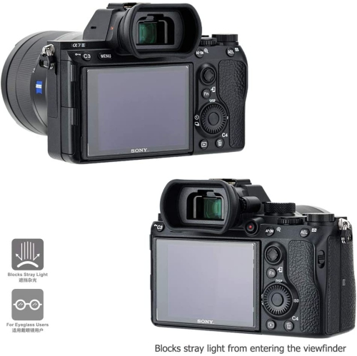 Soft Long FDA-EP18 Viewfinder Eyecup Eyepiece for Sony A7 A7II A7III A7R A7RII A7RIII A7RIV A7S A7SII A9 Camera for Sony A7 III A7 II A7 A7R IV A7R