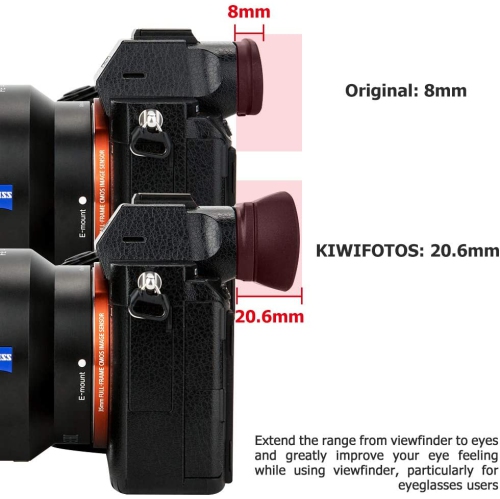 Soft Long FDA-EP18 Viewfinder Eyecup Eyepiece for Sony A7 A7II A7III A7R A7RII A7RIII A7RIV A7S A7SII A9 Camera for Sony A7 III A7 II A7 A7R IV A7R