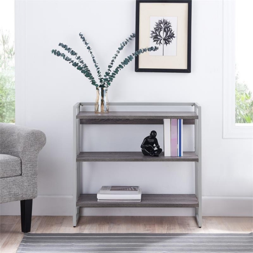 Leick Home 11400-WT Empiria Desk with Drop Front Keyboard Drawer in White/Gold