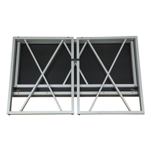 Leick Home 70002-WWNK Collapsible X Desk in Weathered Wood/Satin Nickel