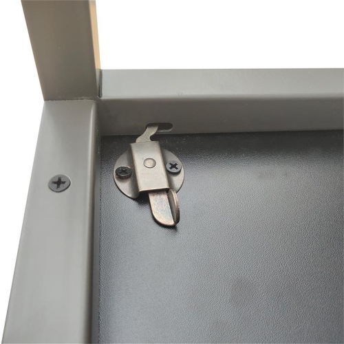 Leick Home 70002-WWNK Collapsible X Desk in Weathered Wood/Satin Nickel