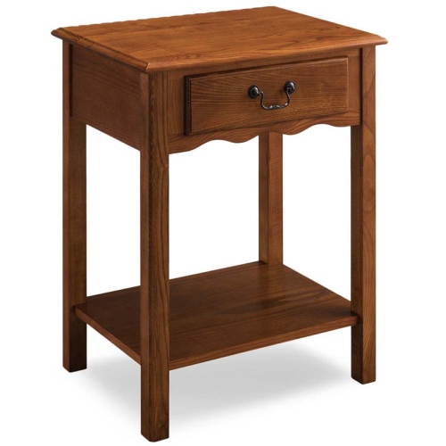 LEICK FURNITURE  Favorite Finds 1 Drawer Nightstand In Medium Oak