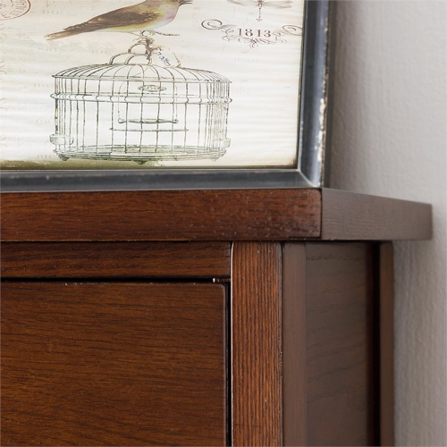 Leick Riley Holliday 3 Shelf Bookcase in Mission Oak