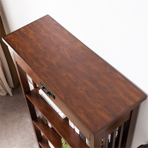 Leick Riley Holliday 3 Shelf Bookcase in Mission Oak