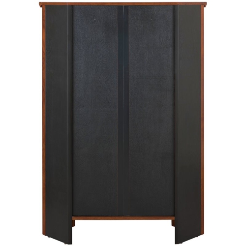 Leick Riley Holliday 3 Shelf Corner Bookcase in Mission Oak