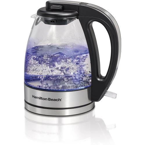 Open Box - Hamilton Beach 40930C Compact Electric Kettle - 1L Glass