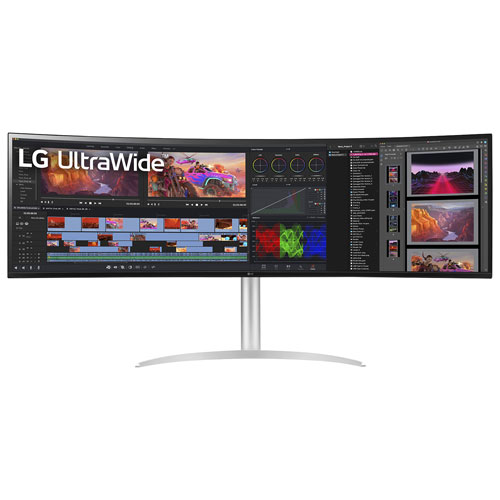 LG 49" Ultrawide QHD 144Hz 5ms IPS LCD Monitor - White