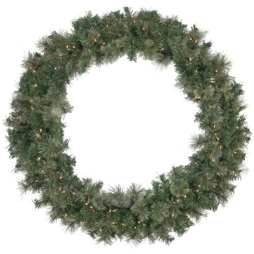 Pre-Lit Oregon Cashmere Pine Artificial Christmas Wreath - 48" - Clear Lights