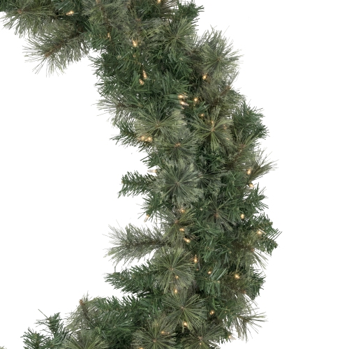Pre-Lit Oregon Cashmere Pine Artificial Christmas Wreath - 48" - Clear Lights