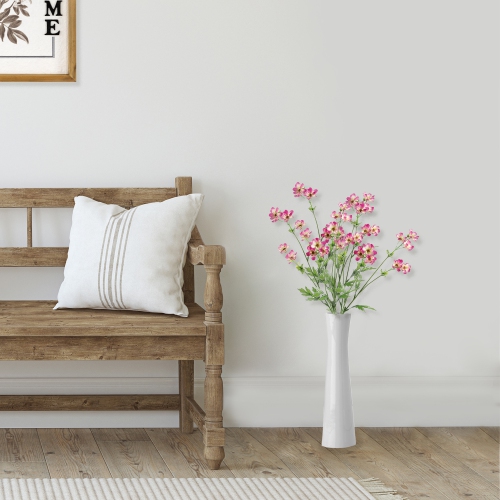 Baby Cosmos Artificial Silk Floral Spray - 27.5" - Pink