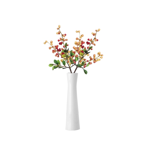 Spring Berry Artificial Floral Spray - 21" - Yellow and Red