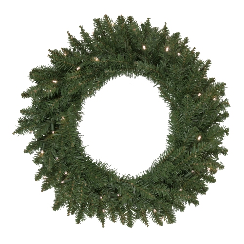 Pre-Lit Winona Fir Artificial Christmas Wreath - 30" - Warm White LED Lights