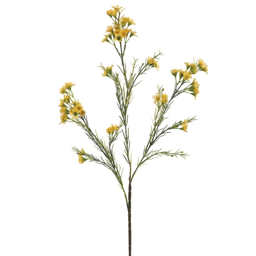 Vaporisateur floral artificiel Waxflower - 27 po - Jaune