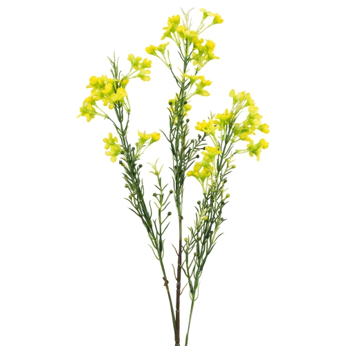 Vaporisateur floral artificiel Waxflower - 27 po - Jaune