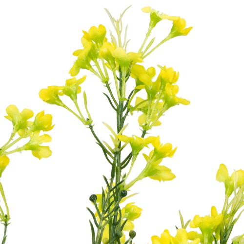 Vaporisateur floral artificiel Waxflower - 27 po - Jaune