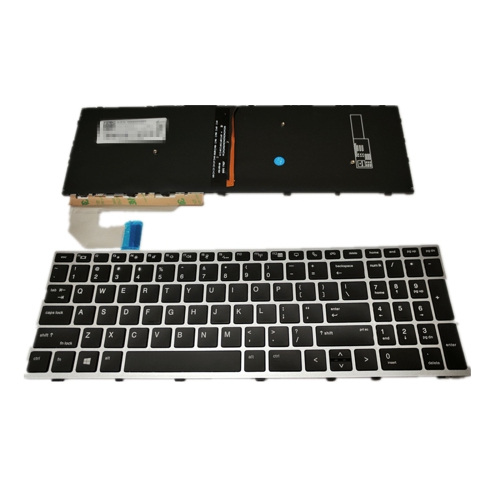 LIXSUNTEK Replacement Keyboard for HP EliteBook 850 G5 850 G6, Zbook 15u G5 Laptop, HP Elitebook 850 G6 Keyboard with Silver Frame with Backlit US