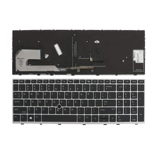 New US Layout Keyboard Backlit Replacement for HP Elitebook 750 G5, 750 G6, 755 G5, 755 G6, 850 G5, 850 G6, 855 G5, 855 G6 Zbook 15u G5 Frame