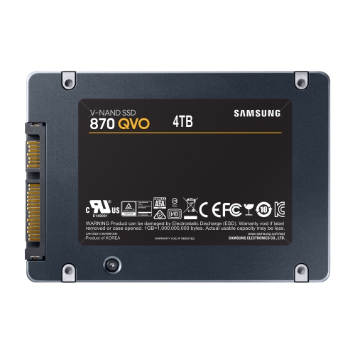 SAMSUNG 870 QVO Series 2.5" 4TB SATA III V-NAND Internal Solid State Drive MZ-77Q4T0B/AM