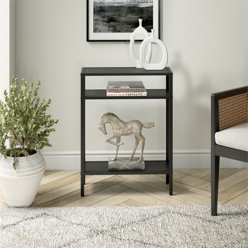 Henn&Hart 22" Blackened Bronze Metal Console Table
