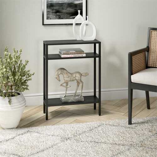 Henn&Hart 22" Blackened Bronze Metal Console Table
