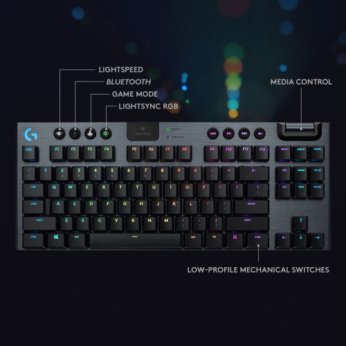 Open Box - Logitech G915 TKL Tenkeyless Lightspeed Wireless RGB Mechanical Gaming Keyboard