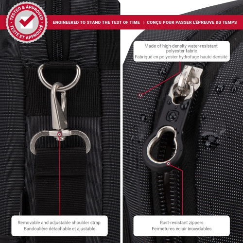 SWISSGEAR Lightweight 15.6" Laptop, Tablet and Legal-Size File Laptop Bag/Briefcase