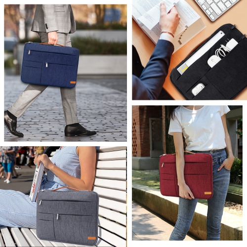 17 17.3 Inch Laptop Sleeve Case Compatible with Ultrabooks Carrying Case Cover Acer Asus HP Toshiba, Super Waterproof 360° Protective Bag with