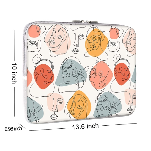 iCasso 13-inch Laptop Sleeve Case Cover Stylish Soft Neoprene Protective Bag for MacBook Air /MacBook Pro/Surface Pro 4&3 /L