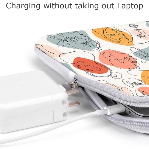 iCasso 13-inch Laptop Sleeve Case Cover Stylish Soft Neoprene Protective Bag for MacBook Air /MacBook Pro/Surface Pro 4&3 /L