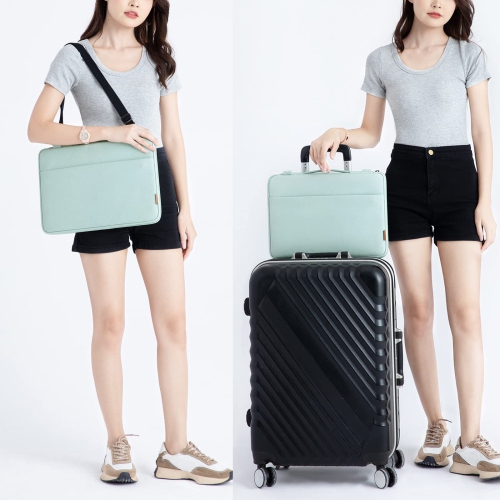 DOMISO 15.6 Inch Laptop Bag Cover Waterproof Shockproof Notebook Sleeve Case Shoulder Bag Protective Cover for 15.6" HP 15/T