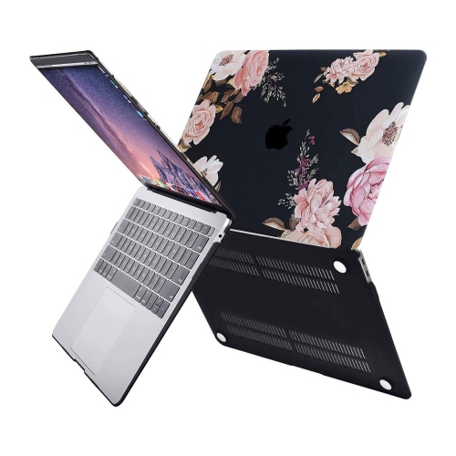 MacBook Air 13 inch Case 2022 2021 2020 2019 2018 Release A2337 M1 A2179 A1932 Retina Display Touch ID,Plastic Peony Hard Shell Case&Keyboard Cover