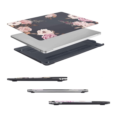 MacBook Air 13 inch Case 2022 2021 2020 2019 2018 Release A2337 M1 A2179 A1932 Retina Display Touch ID,Plastic Peony Hard Shell Case&Keyboard Cover
