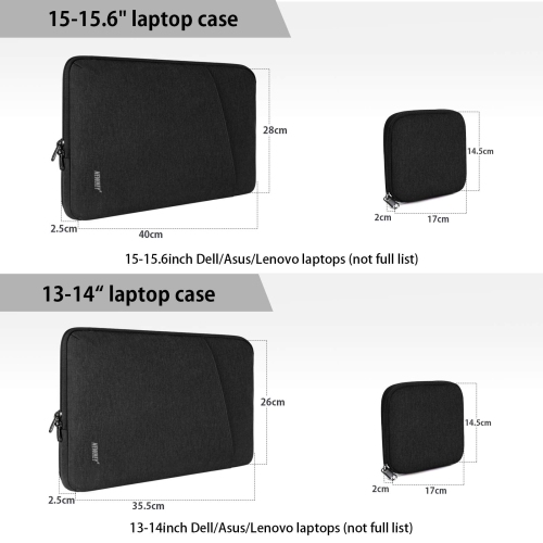 Laptop Case 13-14 Inch Waterproof Laptop Sleeve Bag Business Computer Case Compatible with 13 Inch MacBook Air/Pro Notebook