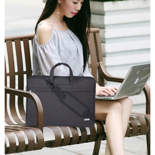 Laptop Shoulder Bag 15.6 Inch, Waterproof Slim Computer Carrying Case Sleeve for MacBook Pro 15/16 2019-2023, Dell XPS 15, 15-16 Inch HP Asus Acer