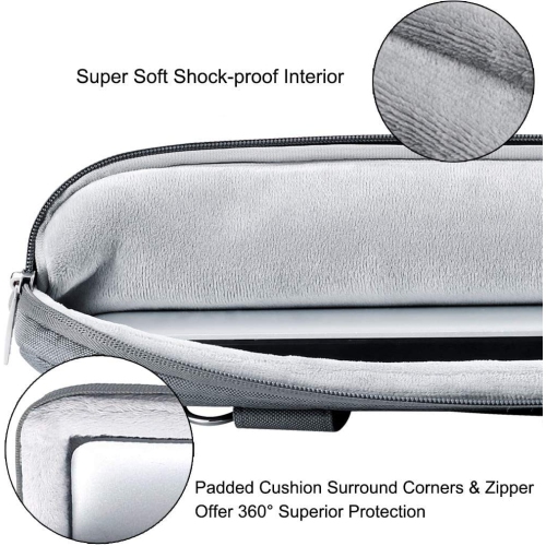 Voova – Étui protecteur 360° pour sac pour portable de 17 17.3 po avec bandoulière, housse mince étanche pour ordinateur MacBook Pro 17,