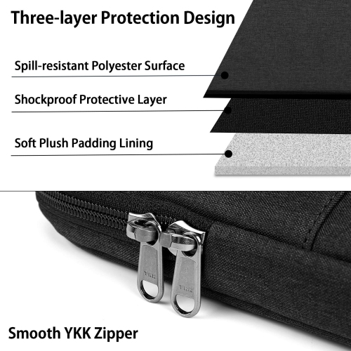 Laptop Sleeve 13-14 inch Waterproof Business Laptop case Compatible with 13 MacBook air pro case Notebook Protective Handbag Laptop Bag for Men Women