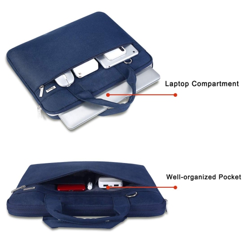 Voova 360° Protective Laptop Bag Case 14-15.6 Inch, Waterproof Slim Computer Sleeve Cover Compatible with MacBook Pro 15/16,