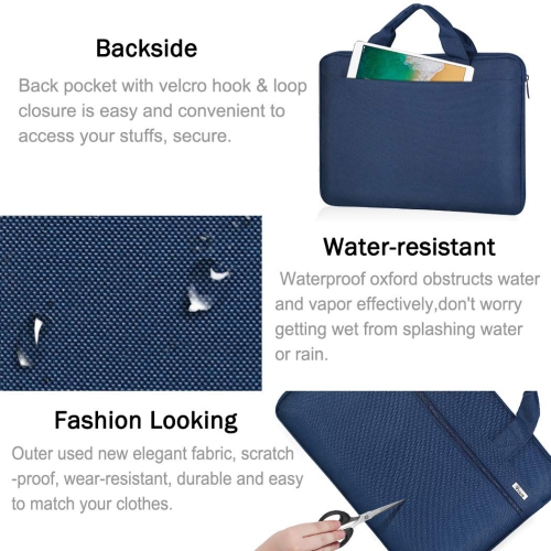 Voova 360° Protective Laptop Bag Case 14-15.6 Inch, Waterproof Slim Computer Sleeve Cover Compatible with MacBook Pro 15/16,