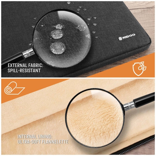 14 inch Laptop Sleeve Case Water Resistant Notebook Bag Protective for 15" MacBook Air M2 2023/15" Surface Laptop 3 4/14" ThinkPad P14s T14 T14s L14